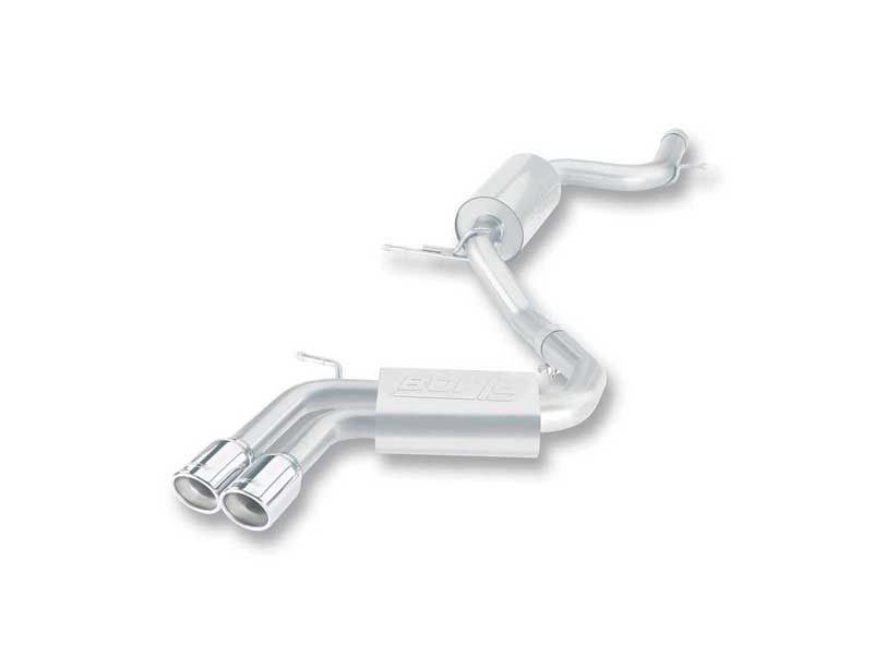 Borla 140248 S-Type 2.5" Cat-Back Exhaust with Chrome Tip for 2006-2009 VW Golf GTI MK5 2.0T