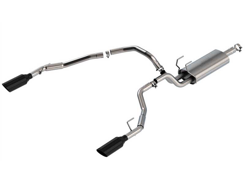 Borla 140307BC S-Type 3" Cat-Back Exhaust with Black Tip for 2009-2018 RAM 1500 / 1500 Classic 5.7