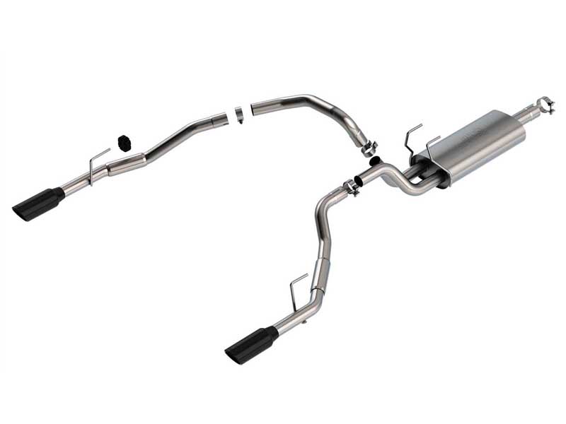 Borla 140308BC S-Type 3-in Cat-Back Exhaust for 2009-2018 RAM 1500 / 2018-2024 RAM 1500 Classic 5.7
