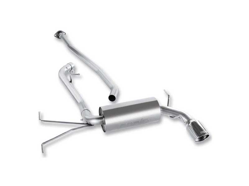 Borla 140325 S-Type 2.25-in Cat-Back Exhaust Round 4-in Chrome Tip for 2008-2011 Impreza 2.5 Hatch
