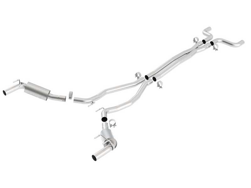 Borla 140330 S-Type Cat-Back Exhaust & X-Pipe 2010-2013 Camaro SS W/Factory Ground Effects - No Tips