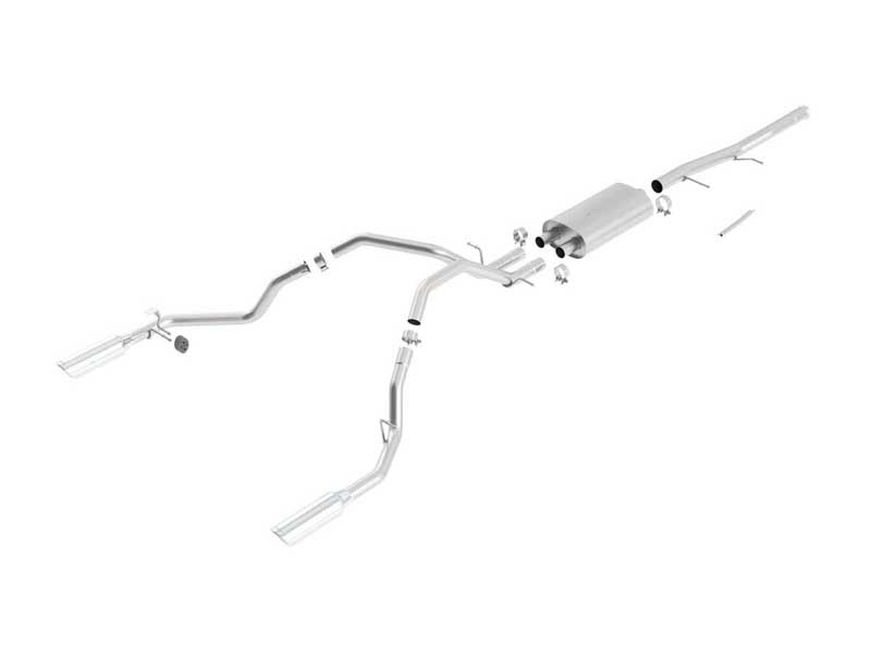 Borla 140340 Touring 2.75-in Cat-Back Exhaust for 2009-2013 Silverado/Sierra 1500 4.8 5.3 6.2