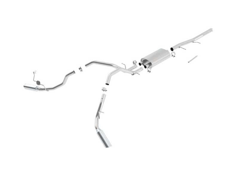 Borla 140341 Touring 2.75-in Cat-Back Exhaust Chrome Tip 2009-2013 Silverado/Sierra 1500 4.8 5.3 6.2