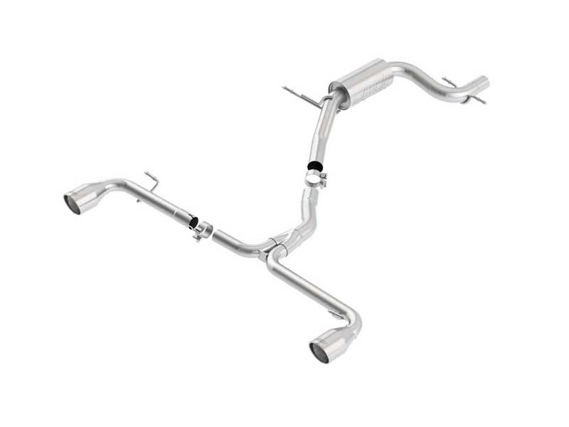 Borla 140347 S-Type 2.5" Cat-Back Exhaust Round 4" Polished Tip for 2010-2014 VW GTI MK6 2.0