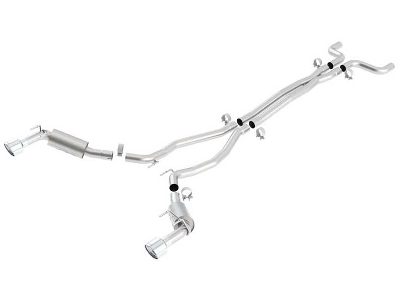 Borla 140356 ATAK Stainless Cat-Back Exhaust With X-Pipe for 2010-2013 Camaro SS