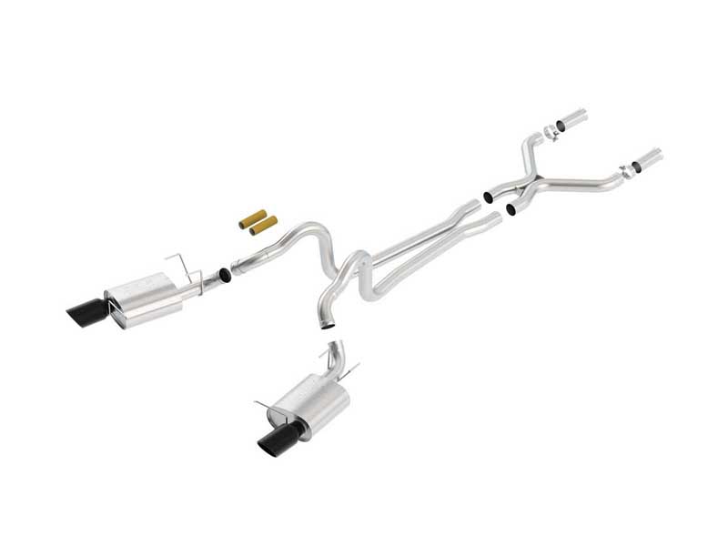 Borla 140372BC ATAK 2.75" Cat-Back Exhaust With X-Pipe for 2011-2012 Mustang GT 5.0