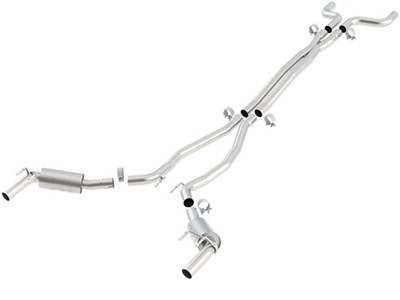 Borla 140378 ATAK Cat-Back Exhaust & X-Pipe 2010-2013 Camaro SS With Factory Ground Effects- No Tips