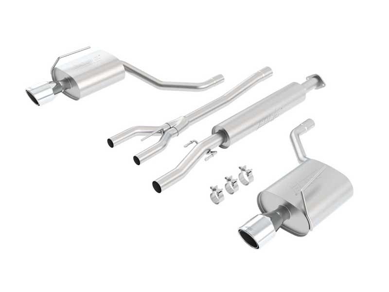 Borla 140386 S-Type 2.5" Cat-Back Exhaust Round 4.5" Chrome Tip for 2009-2014 Maxima 3.5