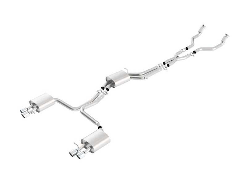 Borla 140391 S-Type 2.5" Cat-Back Exhaust With X-Pipe for 2008-2017 Audi S5 B8/B8.5 3.0/4.2