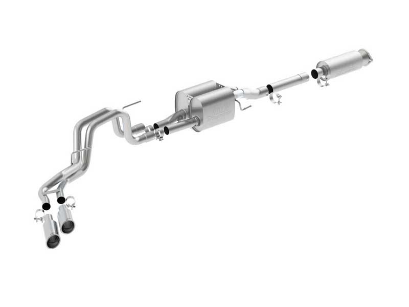 Borla 140404 Touring 3-in Cat-Back Exhaust for 2010-2014 F-150 Raptor & 2010-2012 Harley 6.2 CCSB EC