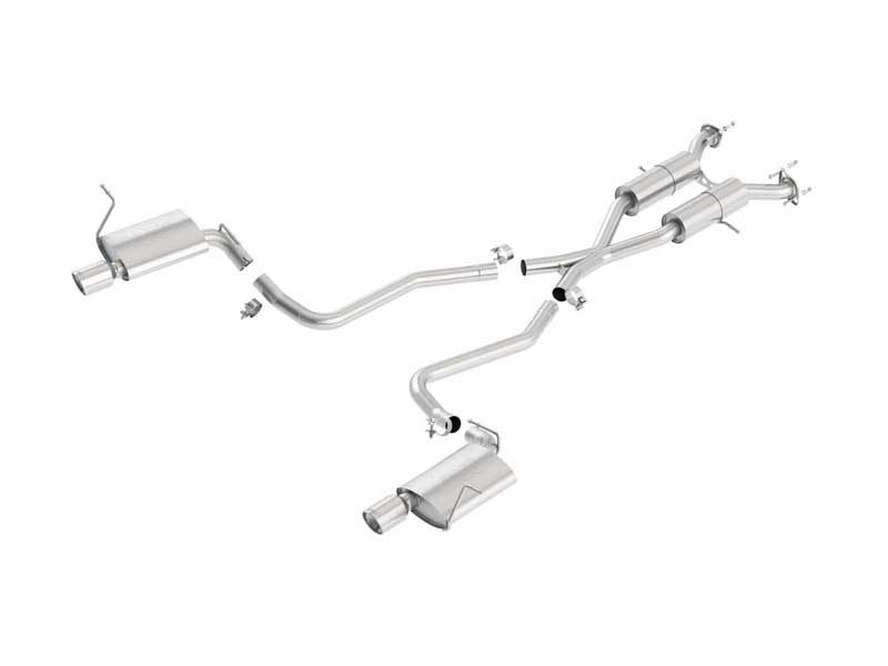 Borla 140406 Touring 2.5-in Cat-Back Exhaust With X-Pipe for 2011-2021 Grand Cherokee 5.7