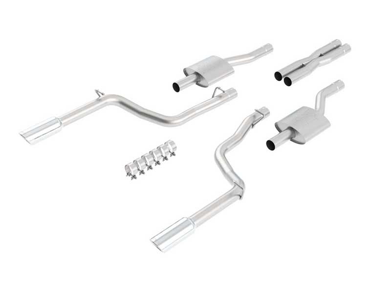 Borla 140407 ATAK 2.75-in Cat-Back Exhaust With X-Pipe for 2005-2010 Charger/Magnum/300C SRT-8 6.1