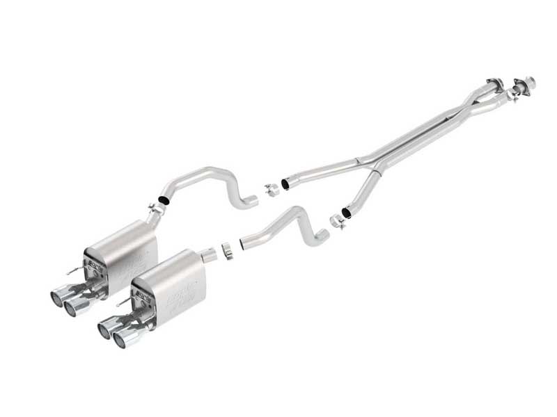 Borla 140414 ATAK 2.5" Cat-Back Exhaust With X-Pipe for 2009-2011 Corvette C6 6.2