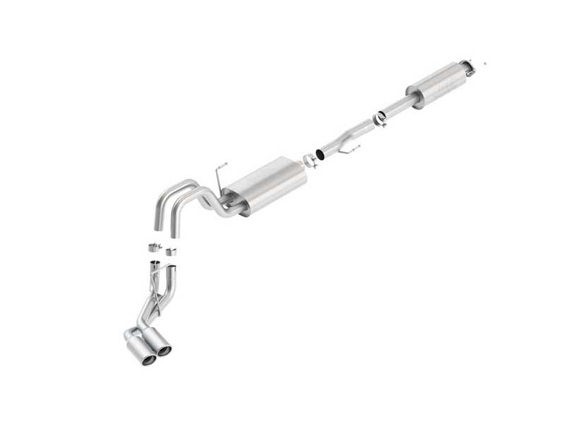 Borla 140415 Touring 3" Cat-Back Exhaust Round 4" Chrome Tip for 2011-2014 F-150 5.0
