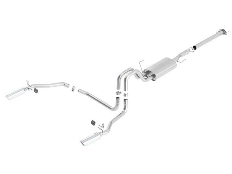 Borla 140417 ATAK 3" Cat-Back Exhaust Round 4" Chrome Tip for 2011-2014 F-150 5.0