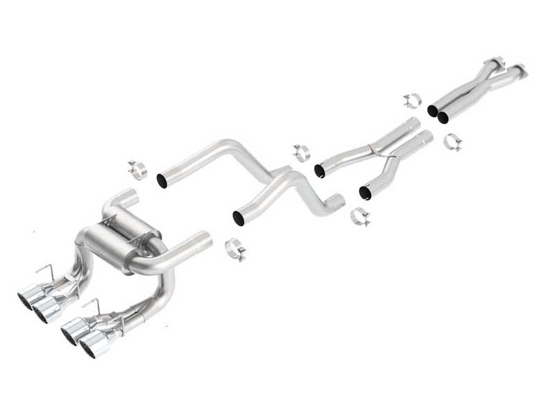 Borla 140422 ATAK 3-in Cat-Back Exhaust With X-Pipe for 2006-2011 Corvette C6 Z06/ZR1 6.2/7.0