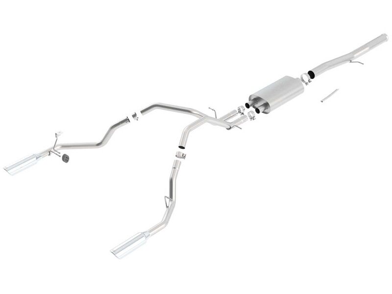 Borla 140437 S-Type 3.5" Cat-Back Exhaust for 2011-2013 Silverado/Sierra/Denali 1500 6.2