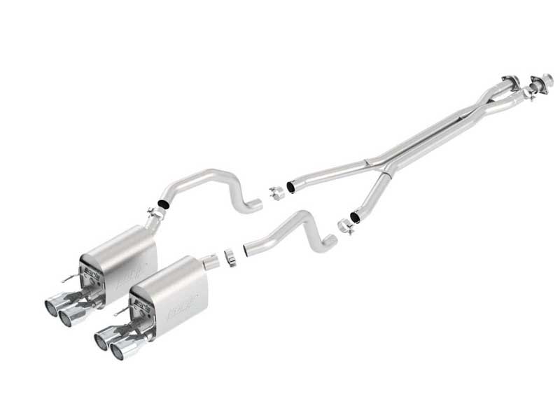 Borla 140440 S-Type 2.5" Cat-Back Exhaust With X-Pipe for 2009-2011 Corvette C6 6.2