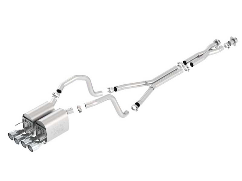 Borla 140453 ATAK 2.5" Cat-Back Exhaust With X-Pipe for 2005-2008 Corvette C6 6.0/6.2