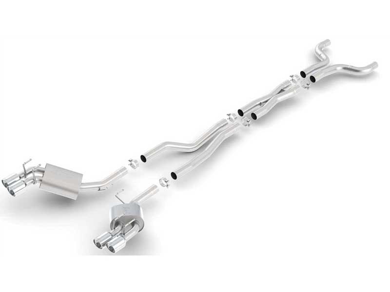 Borla 140494 S-Type 2.75-in Cat-Back Exhaust with X-Pipe for 2012-2015 Camaro ZL1/SS/1LE Coupe