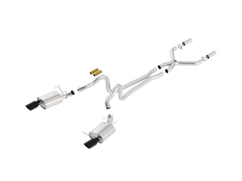 Borla 140516BC ATAK 2.75" Cat-Back Exhaust With X-Pipe for 2013-2014 Mustang GT 5.0