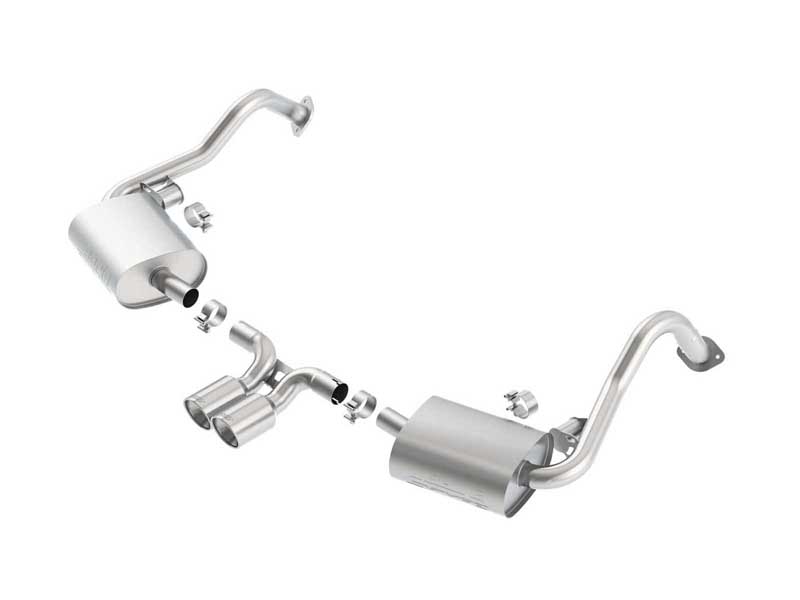 Borla 140534 S-Type 2.25-in Cat-Back Exhaust 2013-2016 Cayman/Cayman-S/Boxster/Boxster-S 981 2.7/3.4