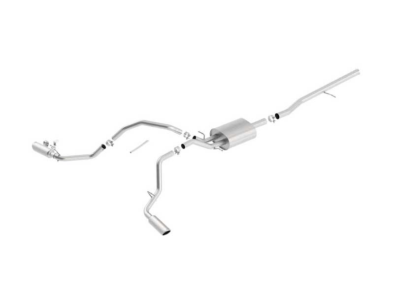Borla 140544 Touring 2.75-in Cat-Back Exhaust with Black Tip for 2014-2019 Silverado/Sierra 1500 5.3
