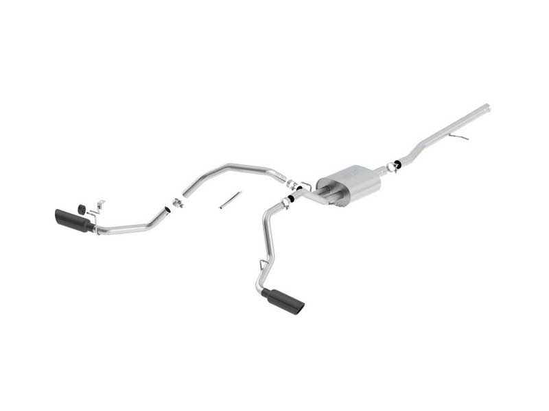 Borla 140544BC Touring 2.75-in Cat-Back Exhaust with Black Tip for 2014-2019 Silverado/Sierra 1500 5