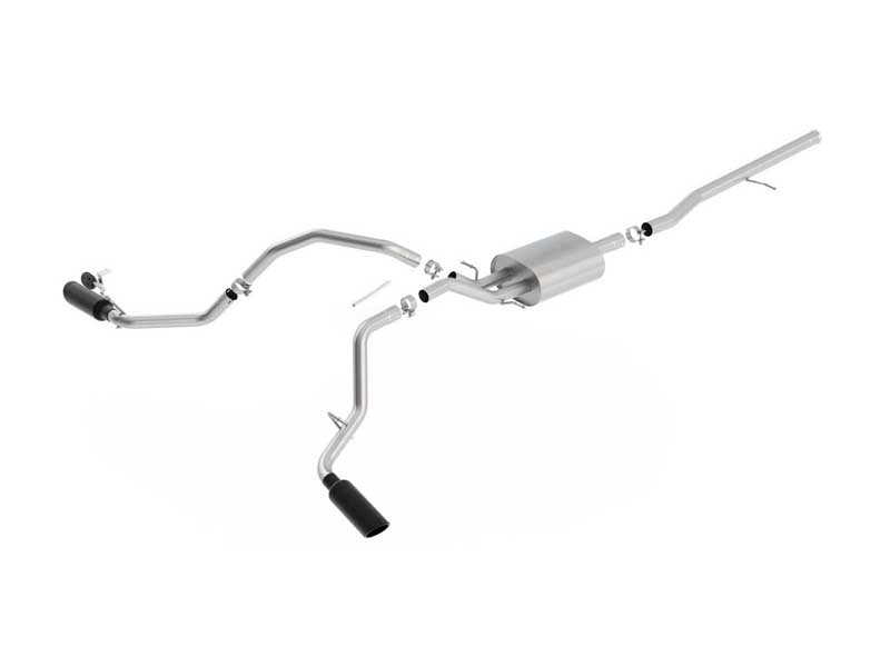 Borla 140545BC S-Type 2.75-in Cat-Back Exhaust Black Tip for 2014-2018 Silverado/Sierra 1500 5.3