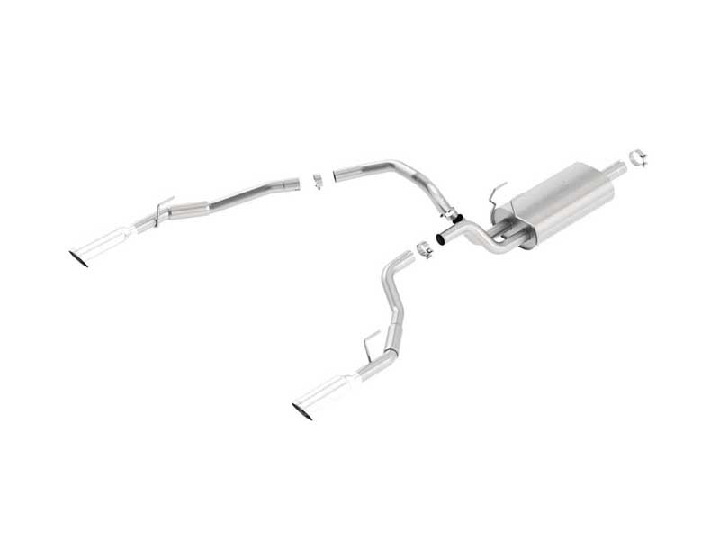 Borla 140552 Touring 3-in Cat-Back Exhaust with Chrome Tip for 2009-2018 RAM 1500 / 1500 Classic 5.7
