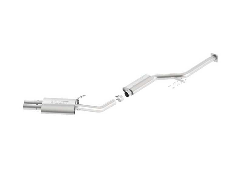 Borla 140567 S-Type 2.5-in Cat-Back Exhaust Round 2.5-in Polished Tip for 1978 Porsche 928 4.5 Rwd 2