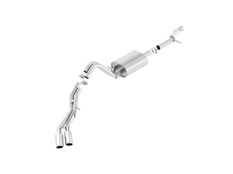 Borla 140568 Touring 2.75" Cat-Back Exhaust Round 4" Chrome Tip for 2015-2019 Yukon 5.3
