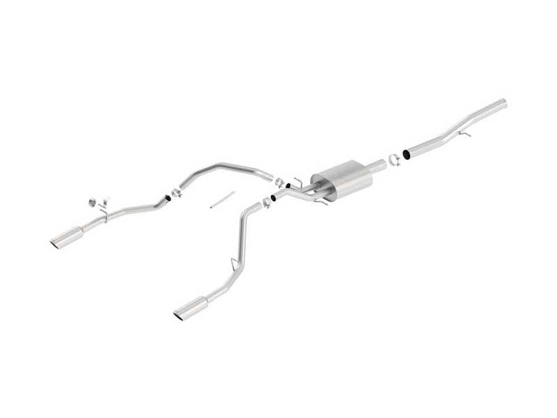 Borla 140570 Touring 3.5" Cat-Back Exhaust for 2014-2018 Silverado/Sierra 1500 6.2 CCSB ECSTB