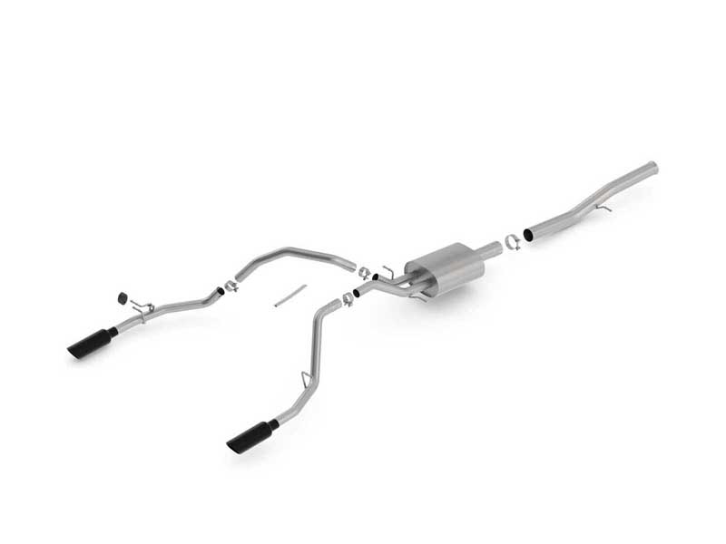 Borla 140571BC S-Type 3.5-in Cat-Back Exhaust for 2014-2018 Silverado/Sierra 1500 6.2