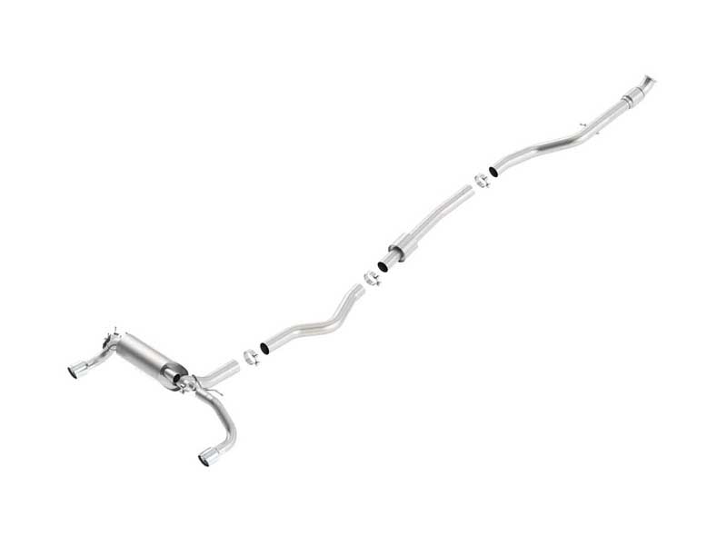 Borla 140579 S-Type 3-in Cat-Back Exhaust for 2012-2016 BMW 335i Sedan /2014-2016 435i Coupe/Conv 3.