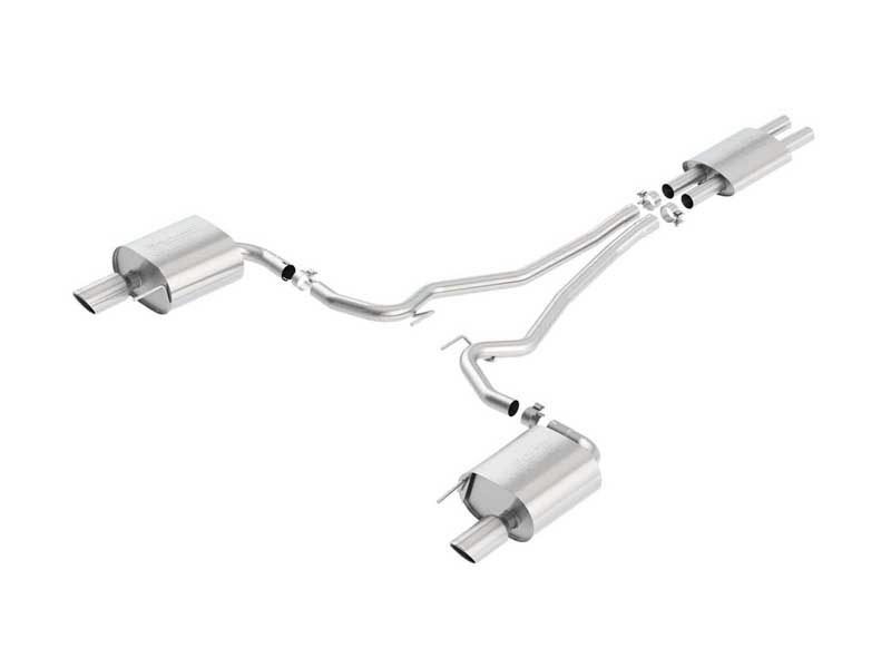 Borla 140587 S-Type 2.25-in Cat-Back Exhaust With H-Pipe for 2015-2017 Mustang 3.7 Coupe