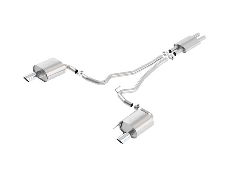 Borla 140588 ATAK 2.25-in Cat-Back Exhaust With H-Pipe for 2015-2017 Mustang 3.7 Coupe