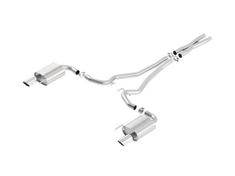 Borla 140591 ATAK 2.5" Cat-Back Exhaust With X-Pipe for 2015-2017 Mustang GT 5.0