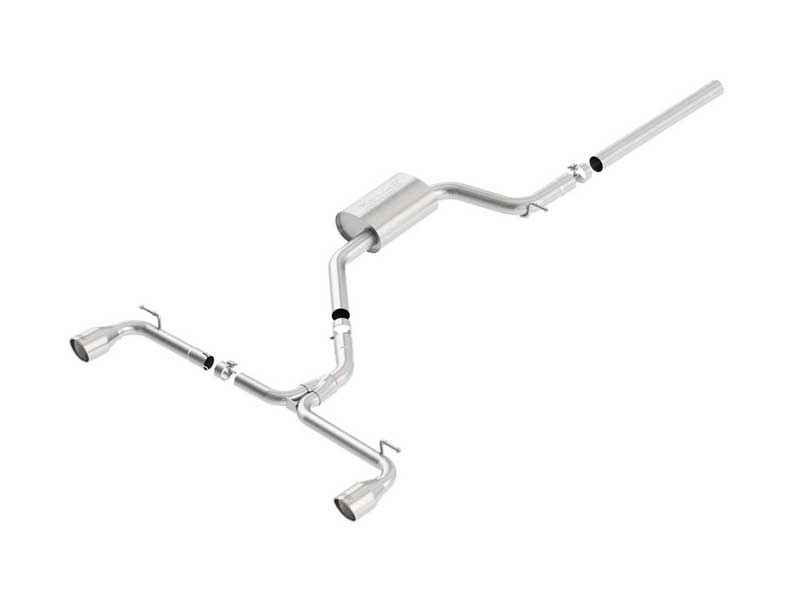 Borla 140597 S-Type 2.5" Cat-Back Exhaust Round 4" Polished Tip for 2015-2017 VW GTI MK7 2.0