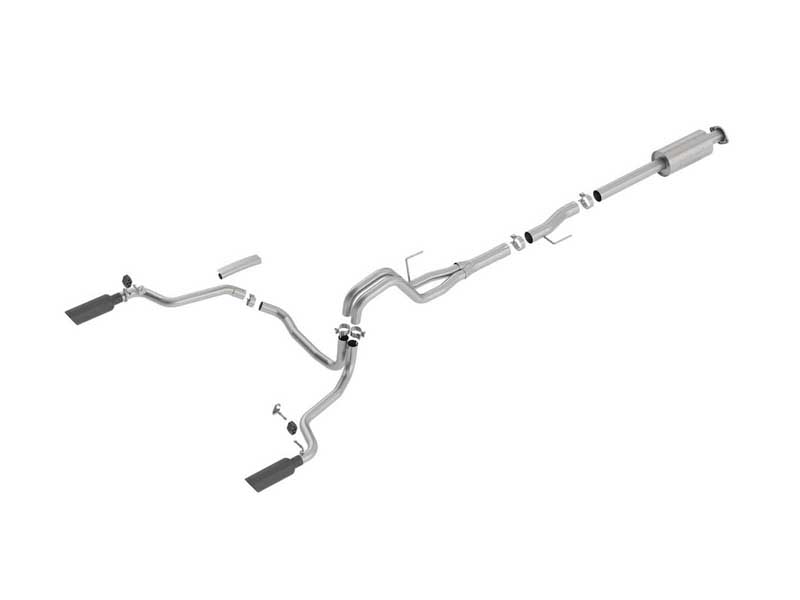Borla 140616BC ATAK 3" Cat-Back Exhaust Round 4" Black Tip for 2015-2020 F-150 2.7/3.3/3.5/5.0