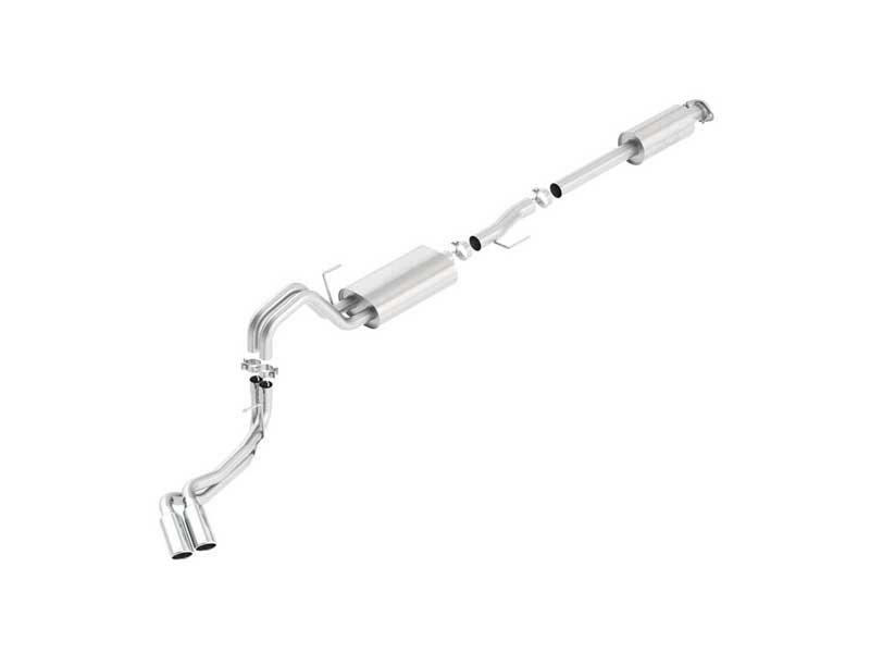 Borla 140617 Touring 3" Cat-Back Exhaust Round 4" Chrome Tip for 2015-2020 F-150 2.7/3.3/3.5/5.0