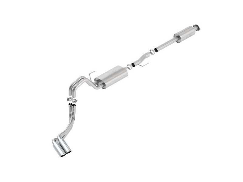 Borla 140618 S-Type 3" Cat-Back Exhaust Round 4" Chrome Tip for 2015-2020 F-150 2.7/3.3/3.5/5.0