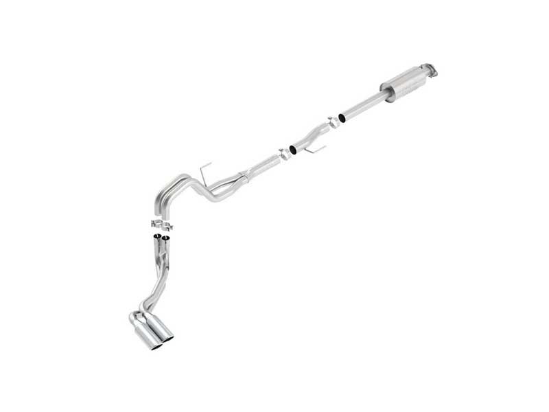 Borla 140619 ATAK 3" Cat-Back Exhaust Round 4" Chrome Tip for 2015-2020 F-150 2.7/3.3/3.5/5.0