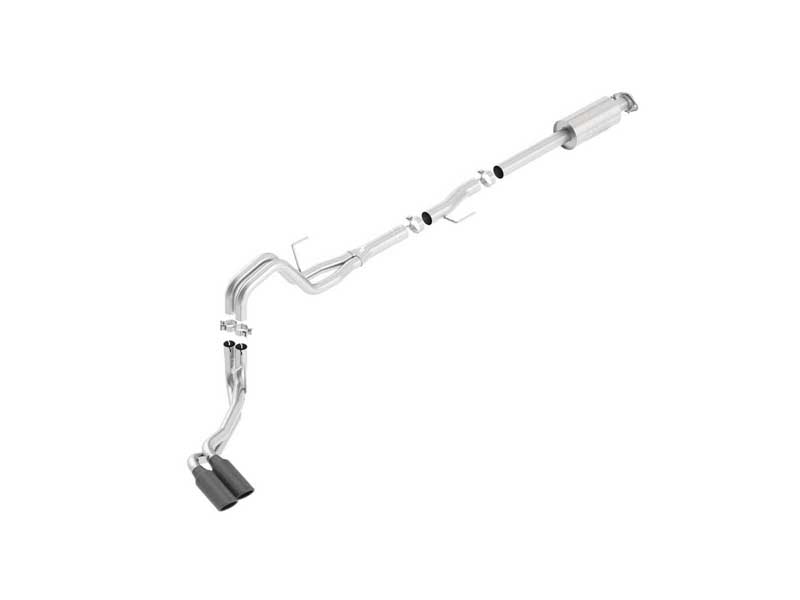 Borla 140619BC ATAK 3" Cat-Back Exhaust Round 4" Black Tip for 2015-2020 F-150 2.7/3.3/3.5/5.0