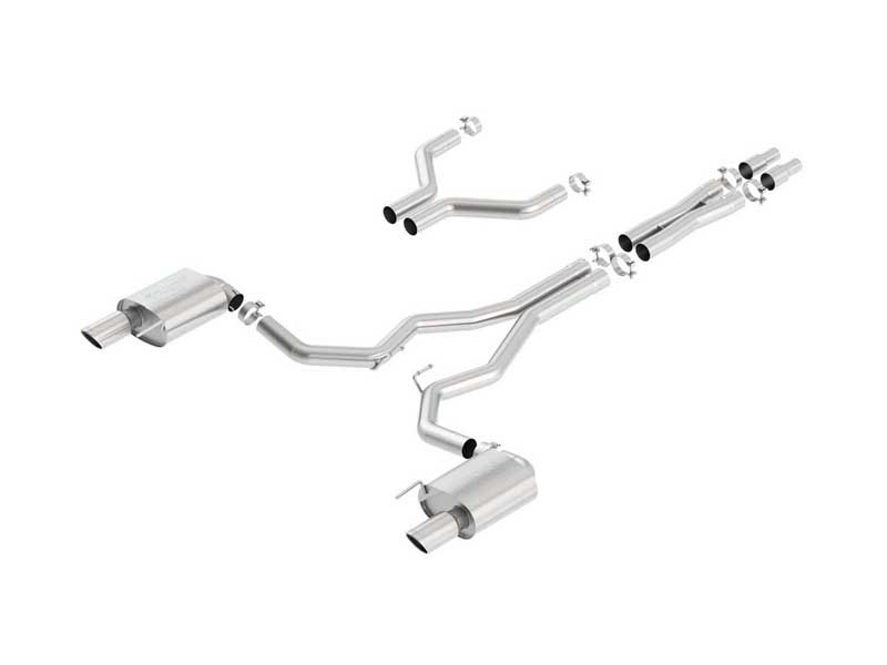 Borla 140629 S-Type 3" Cat-Back Exhaust With X-Pipe for 2015-2017 Mustang GT 5.0 Coupe