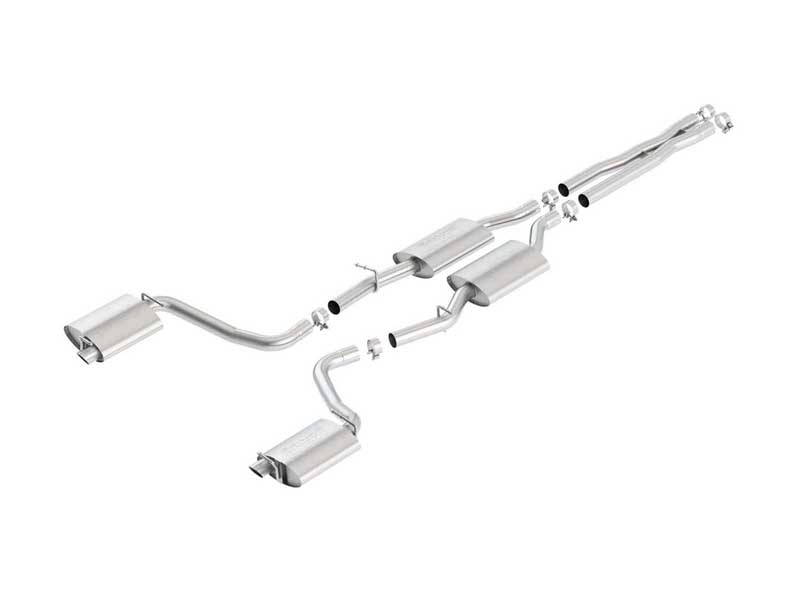 Borla 140636 S-Type 2.5-in Cat-Back Exhaust With X-Pipe for 2015-2023 Charger/300C R/T 5.7
