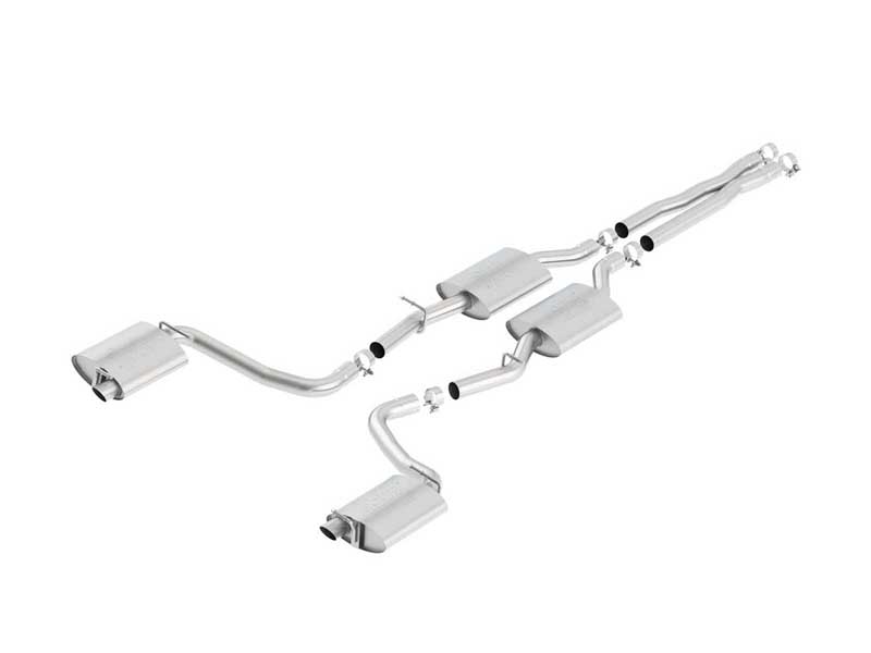 Borla 140637 ATAK 2.5-in Cat-Back Exhaust With X-Pipe for 2015-2023 Charger/300C R/T 5.7