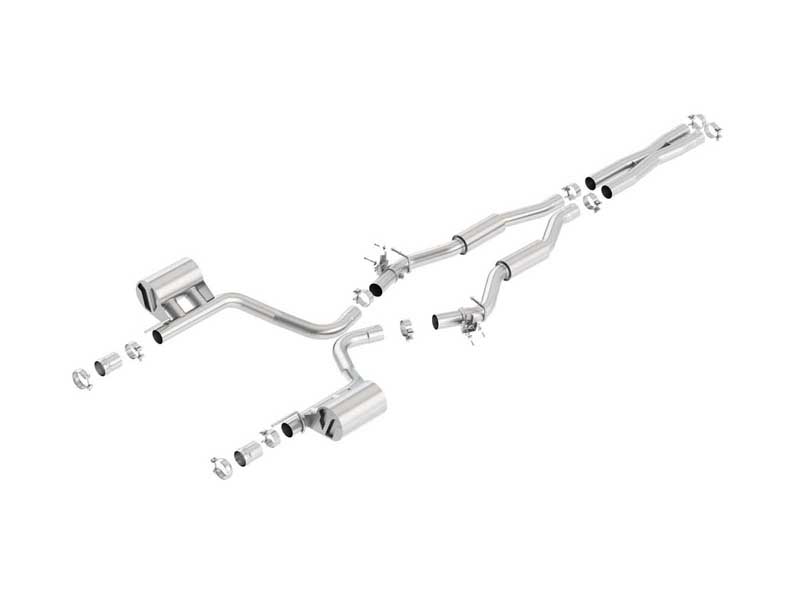 Borla 140640 S-Type 2.75" Cat-Back Exhaust With X-Pipe for 2015-2023 Challenger SRT/392/Scat-Pack