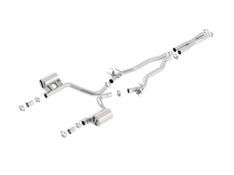 Borla 140641 ATAK 2.75" Cat-Back Exhaust With X-Pipe 2015-2023 Challenger SRT/392 HEMI/Scat-Pack 6.4