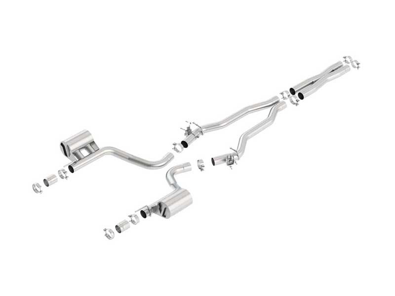 Borla 140646 ATAK 3" Cat-Back Exhaust With X-Pipe for 2015-2023 Challenger SRT Hellcat 6.2